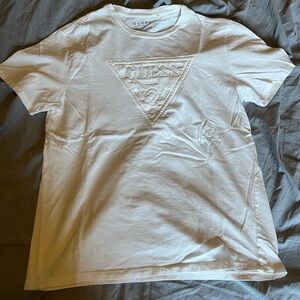 Guess White Crew Neck Tee